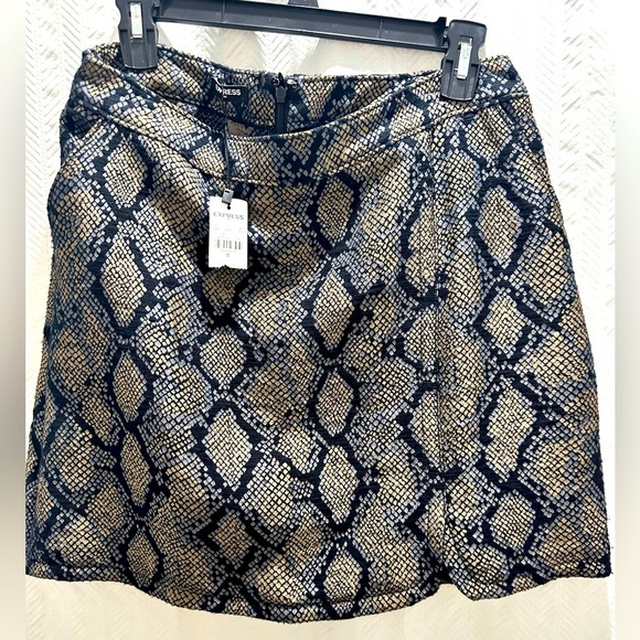 NWT Express Snake Skin High Rise Mini Skirt - Picture 4 of 6